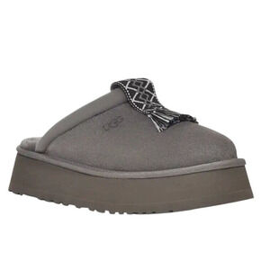 UGG Women's Charcoal Tazzle Platform Clog Slippers Size 8 NEW